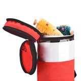 Christmas Cylinder Gift Wrap Storage Clear Bag Xmas Wrapping Paper Organiser Christmas Gift Wrap Paper Storage Holder - Rear View