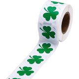 St. Patrick's Day Stickers Shamrock Roll Stickers Self Adhesive Label Craft Decoration Shamrock Labels
