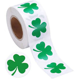 St. Patrick's Day Stickers Shamrock Roll Stickers Self Adhesive Label Craft Decoration Shamrock Labels - Front View