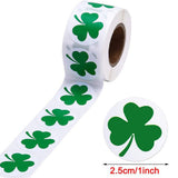 St. Patrick's Day Stickers Shamrock Roll Stickers Self Adhesive Label Craft Decoration Shamrock Labels