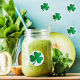 St. Patrick's Day Stickers Shamrock Roll Stickers Self Adhesive Label Craft Decoration Shamrock Labels