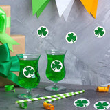 St. Patrick's Day Stickers Shamrock Roll Stickers Self Adhesive Label Craft Decoration Shamrock Labels - Low Angle