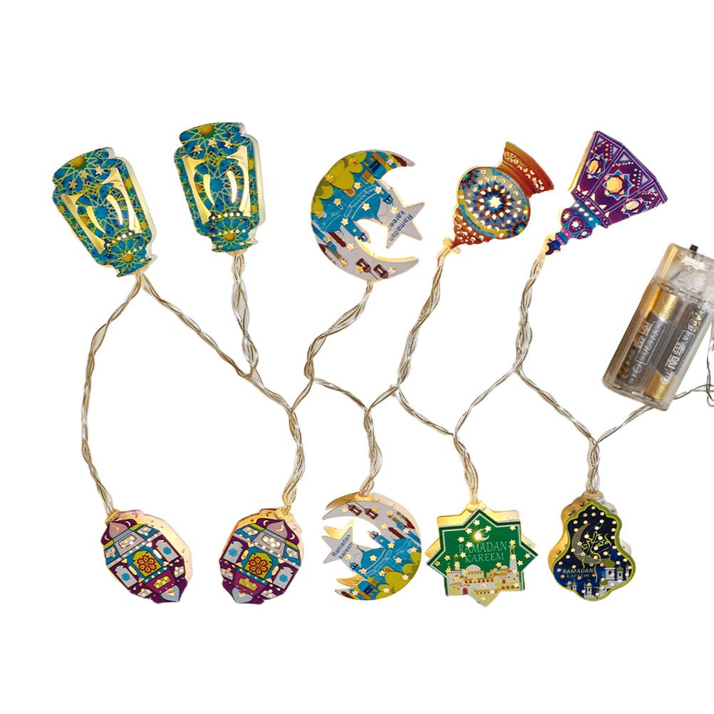 Eid Mubarak Led String Lights Ramadan Decoration for Home Muslim Party Supplies Eid Decoration