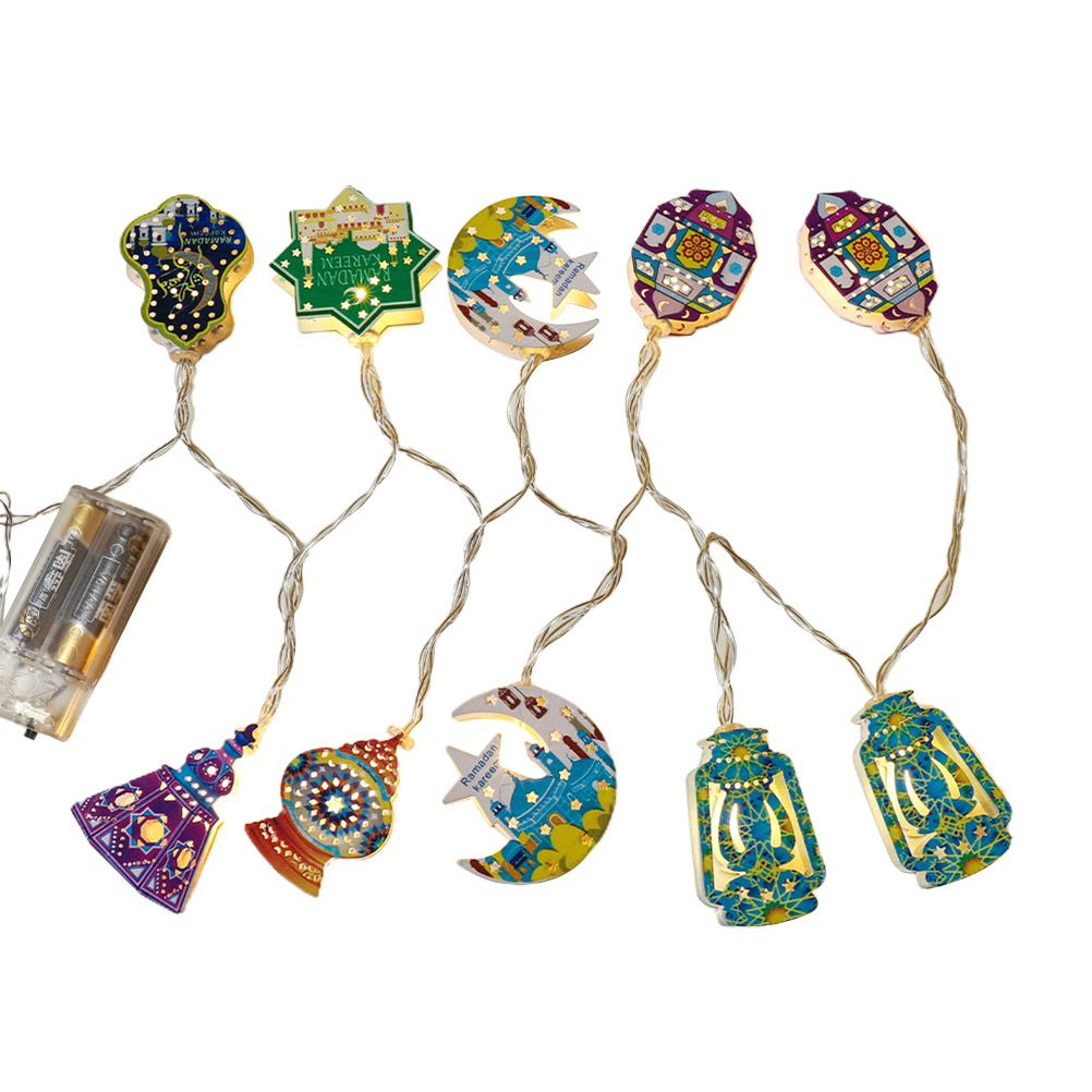 Eid Mubarak Led String Lights Ramadan Decoration for Home Muslim Party Supplies Eid Decoration