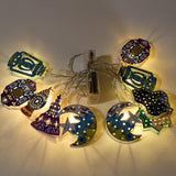Eid Mubarak Led String Lights Ramadan Decoration for Home Muslim Party Supplies Eid Decoration - Close-Up Angle