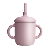 150ML Baby Cup Silicone Training Cup Sippy Cup with Straw Non Slip Handles Unbreakable Heat Resistant Trainer Cup for Babies Infants