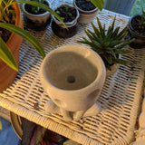 Luminous Face Planter Pot Head Flower Pot Cute Resin Succulent Planter Flowerpot with Drain Hole for House Office Decor