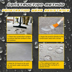 Liquid Rubber Waterproof Sealant Multi Surface Leak Repair Indoor and Outdoor Coating