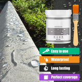 Liquid Rubber Waterproof Sealant Multi Surface Leak Repair Indoor and Outdoor Coating - Rear View