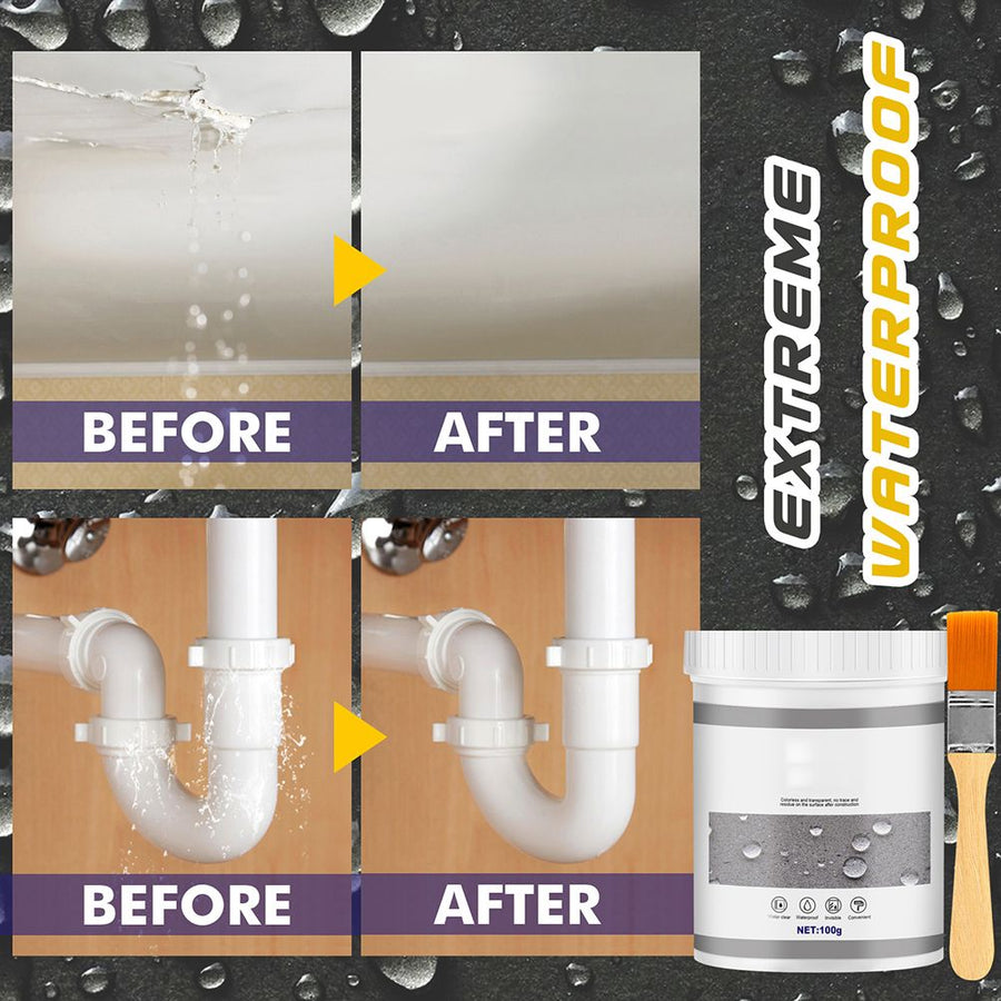 Liquid Rubber Waterproof Sealant Multi Surface Leak Repair Indoor and Outdoor Coating