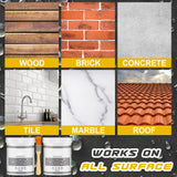 Liquid Rubber Waterproof Sealant Multi Surface Leak Repair Indoor and Outdoor Coating - Low Angle