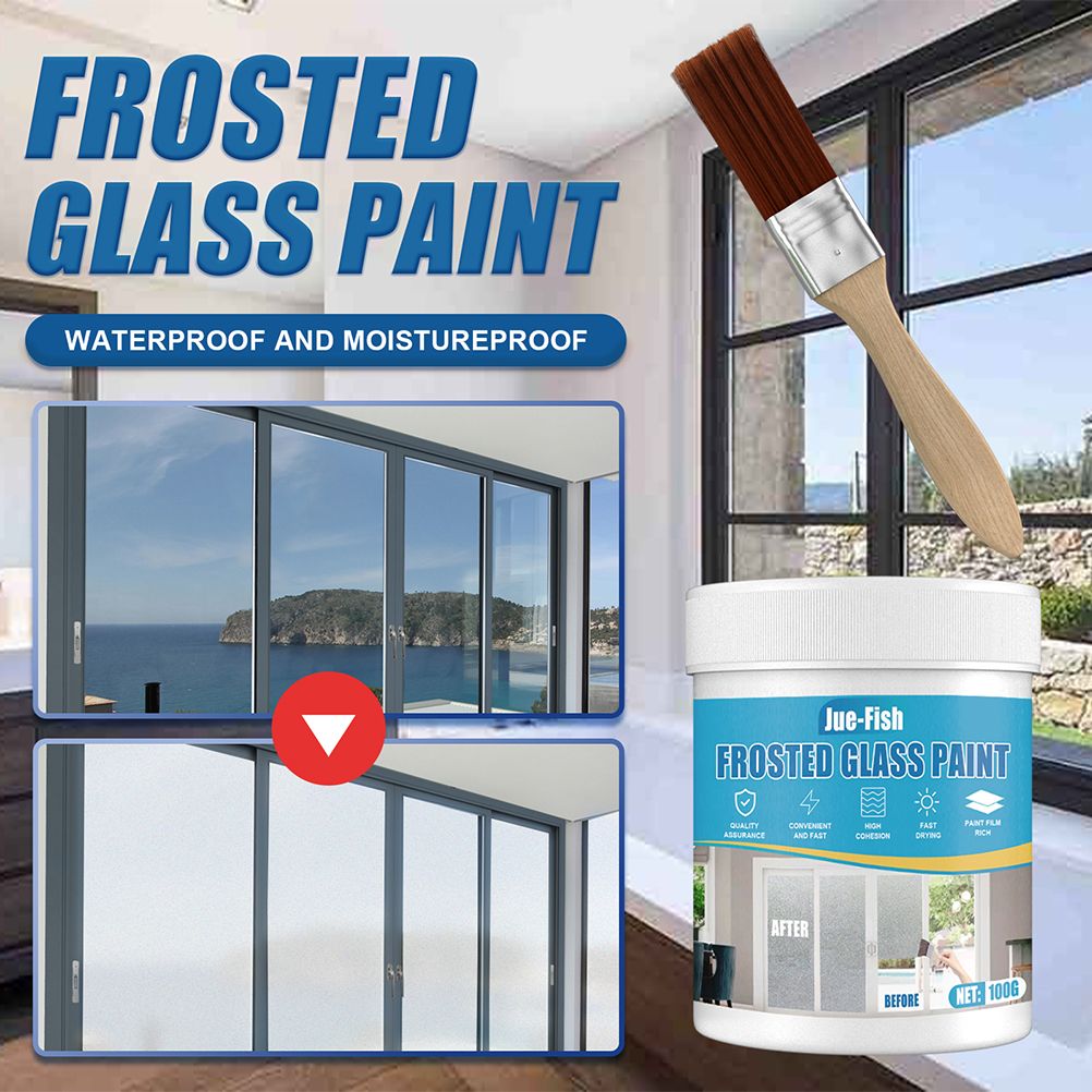 100ml Frosted Glass Spray Paint for Home Office Bathroom Indoor Outdoor Use
