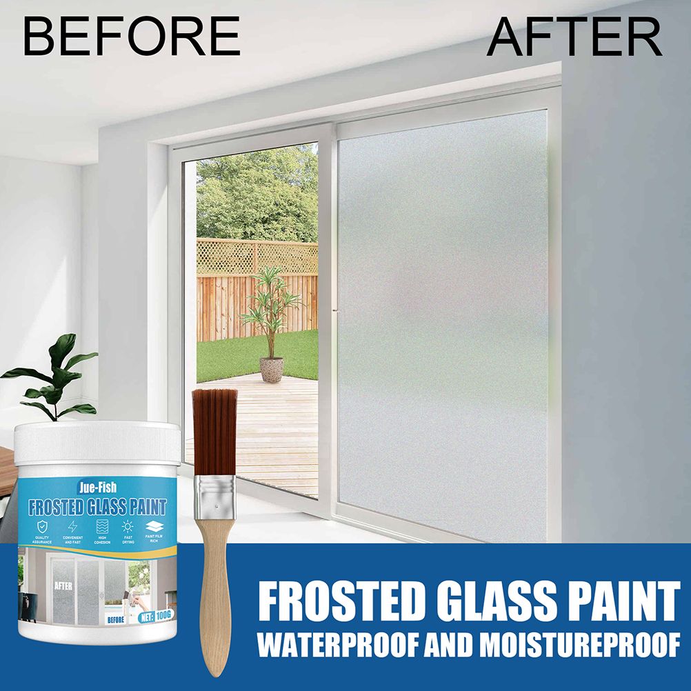 100ml Frosted Glass Spray Paint for Home Office Bathroom Indoor Outdoor Use