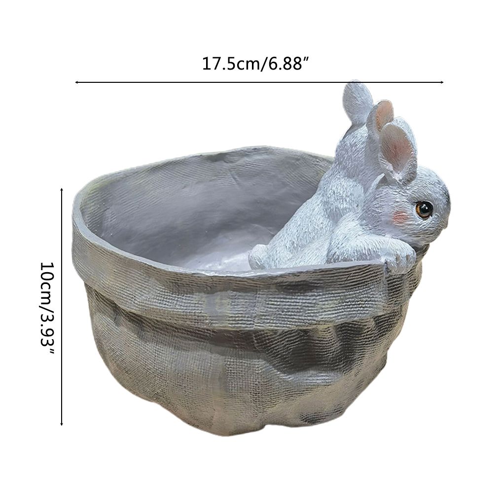 Rabbit Flower Pot Succulent Planter Garden Pots Bunny Decorative Flower Pot Animal Shaped Planter Pots Art Decorations
