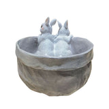Rabbit Flower Pot Succulent Planter Garden Pots Bunny Decorative Flower Pot Animal Shaped Planter Pots Art Decorations - Top-Down View
