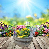Rabbit Flower Pot Succulent Planter Garden Pots Bunny Decorative Flower Pot Animal Shaped Planter Pots Art Decorations - Rear View