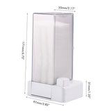 Automatic Cotton Pad Dispenser Press Out Makeup Cotton Holder Dispenser Cosmetic Cotton Pad Organizer - Front View