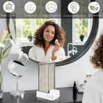 Automatic Cotton Pad Dispenser Press Out Makeup Cotton Holder Dispenser Cosmetic Cotton Pad Organizer