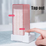 Automatic Cotton Pad Dispenser Press Out Makeup Cotton Holder Dispenser Cosmetic Cotton Pad Organizer - 45-Degree Angle