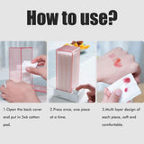 Automatic Cotton Pad Dispenser Press Out Makeup Cotton Holder Dispenser Cosmetic Cotton Pad Organizer