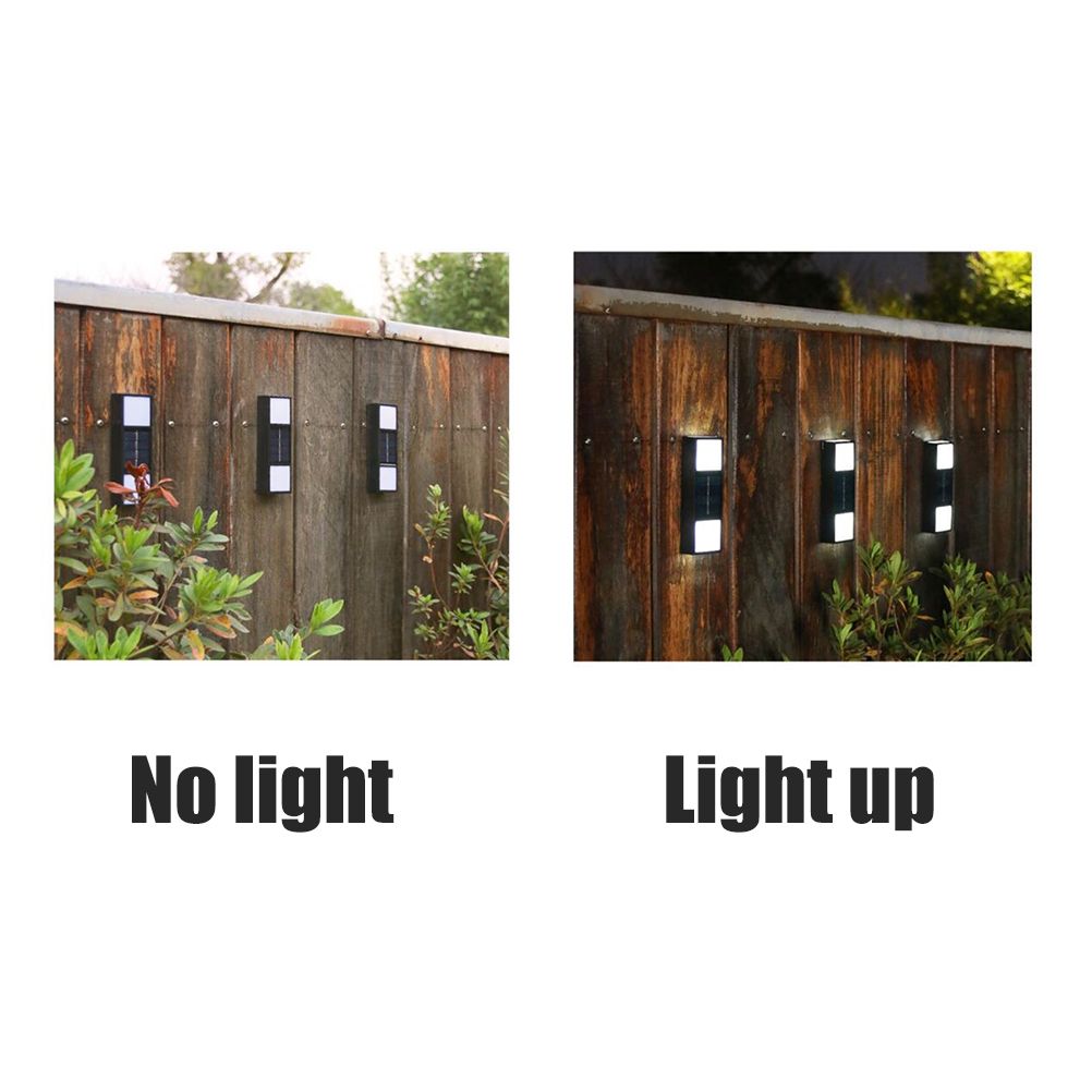 Solar Light Outdoor LED Solar Light Waterproof Outdoor Solar Wall Light for Front Door Backyard Garage Deck