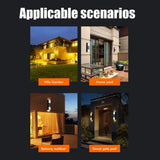 Solar Light Outdoor LED Solar Light Waterproof Outdoor Solar Wall Light for Front Door Backyard Garage Deck