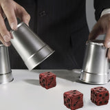 2Pcs Halloween Red Skeleton Dice Novelty Decorative Mini Skeleton Gaming Dice for Club Pub Halloween Party