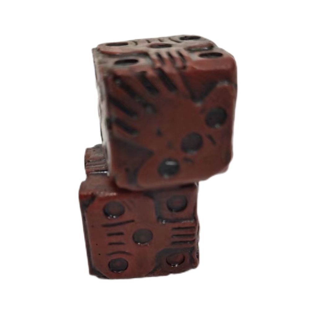 2Pcs Halloween Red Skeleton Dice Novelty Decorative Mini Skeleton Gaming Dice for Club Pub Halloween Party
