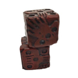 2Pcs Halloween Red Skeleton Dice Novelty Decorative Mini Skeleton Gaming Dice for Club Pub Halloween Party