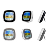 BBQ Thermometer 2 Alarm Mode Touch Screen Backlight Function Meat Thermometer for Outdoor Camping Picnic
