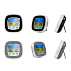 BBQ Thermometer 2 Alarm Mode Touch Screen Backlight Function Meat Thermometer for Outdoor Camping Picnic