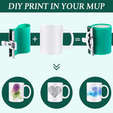 Transfer Mug Holder Multipurpose Safe Durable Silicone Heat Press Mug Clamp - Rear View