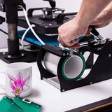 Transfer Mug Holder Multipurpose Safe Durable Silicone Heat Press Mug Clamp - Close-Up Angle