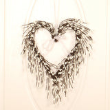 Heart Shaped Wreath Sprig Valentine's Day Wreath Wall Mounted Front Door Flower Wreath - Extra Image