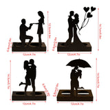 Iron Candle Holder Romantic Couple Candle Statue Gifts for Couple for Wedding Anniversary