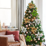 Christmas Flowers Christmas Tree Decorations Fabric Simulation Flowers - Front View