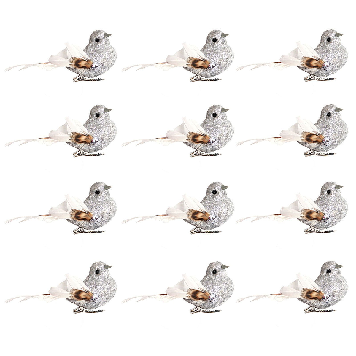Imitation Feather Bird Multipurpose Fade Resistant Fake Feather Bird Ornament for Flowers Handicrafts Fairy Garden