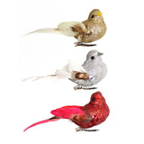 Imitation Feather Bird Multipurpose Fade Resistant Fake Feather Bird Ornament for Flowers Handicrafts Fairy Garden - Front View