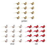 Imitation Feather Bird Multipurpose Fade Resistant Fake Feather Bird Ornament for Flowers Handicrafts Fairy Garden