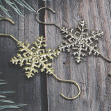 20pcs Metal Snowflake Flake Hooks Christmas Hooks Christmas Tree Holiday Decorations S Hooks