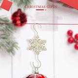 20pcs Metal Snowflake Flake Hooks Christmas Hooks Christmas Tree Holiday Decorations S Hooks - Extra Image
