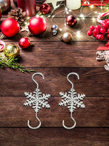 20pcs Metal Snowflake Flake Hooks Christmas Hooks Christmas Tree Holiday Decorations S Hooks