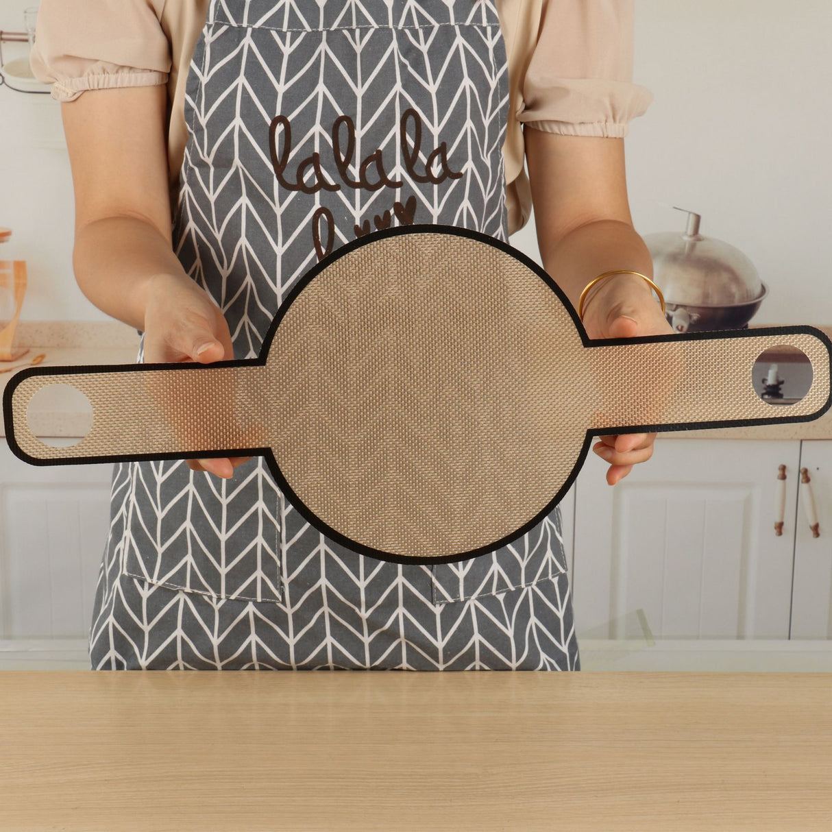 Oven Accessories Bread Transfer Baking Mat Alternative Parchment Paper Long Handle Extraction Mat