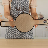 Oven Accessories Bread Transfer Baking Mat Alternative Parchment Paper Long Handle Extraction Mat - Low Angle