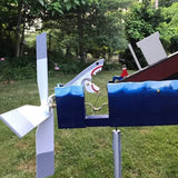 Wind Spinner Yard Art Wind Spinners Shark Windmill Outdoor Garden Patio Ornament