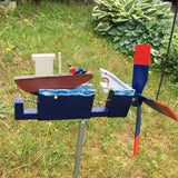 Wind Spinner Yard Art Wind Spinners Shark Windmill Outdoor Garden Patio Ornament
