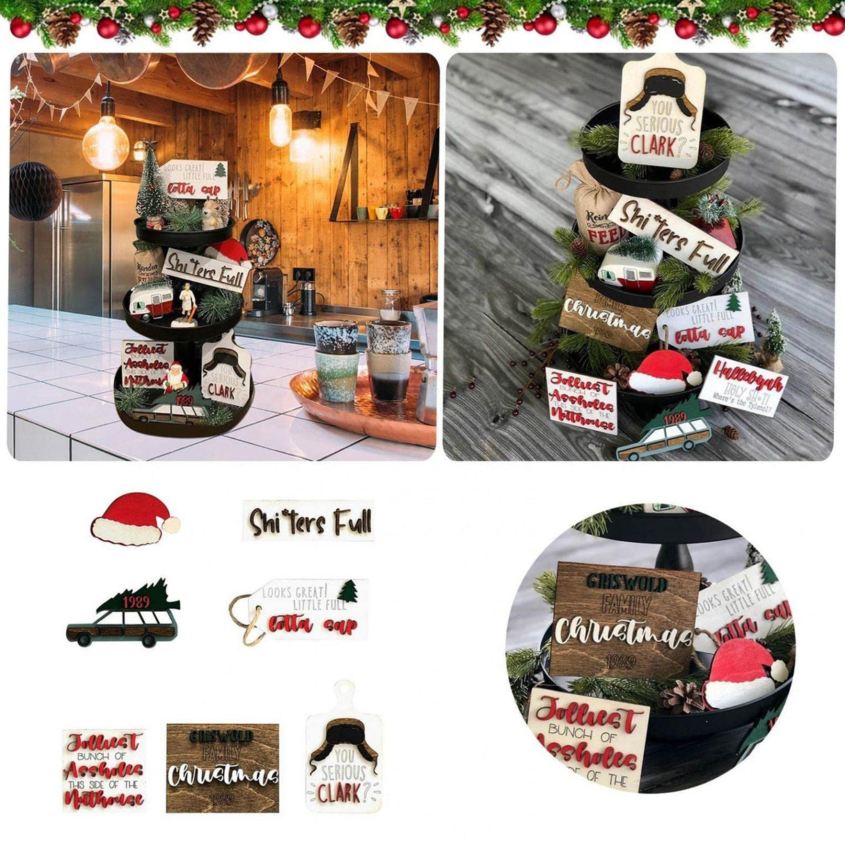 Christmas Layered Tray Decoration