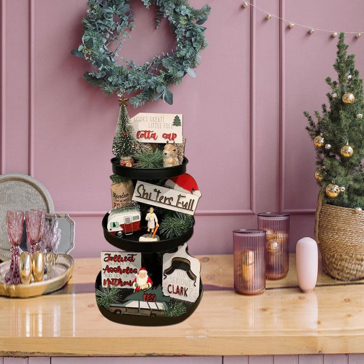 Christmas Layered Tray Decoration