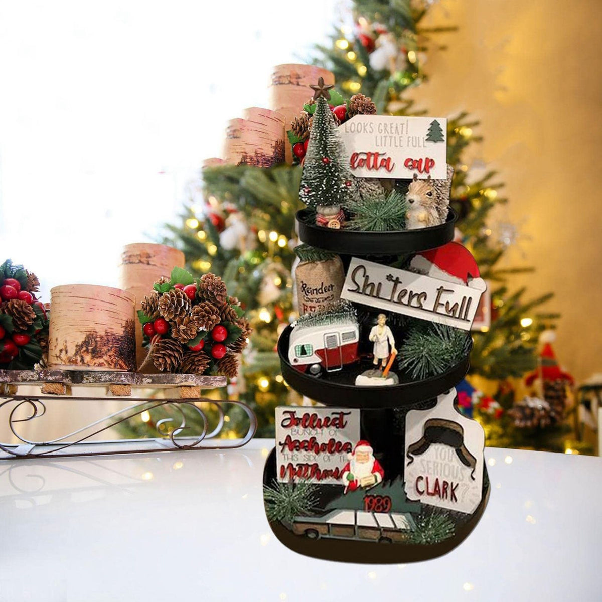 Christmas Layered Tray Decoration