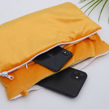 Electric Heating Pouch Green Velvet Heated Hand Warmer Pouch for Hunting Camping Xmas Gifts